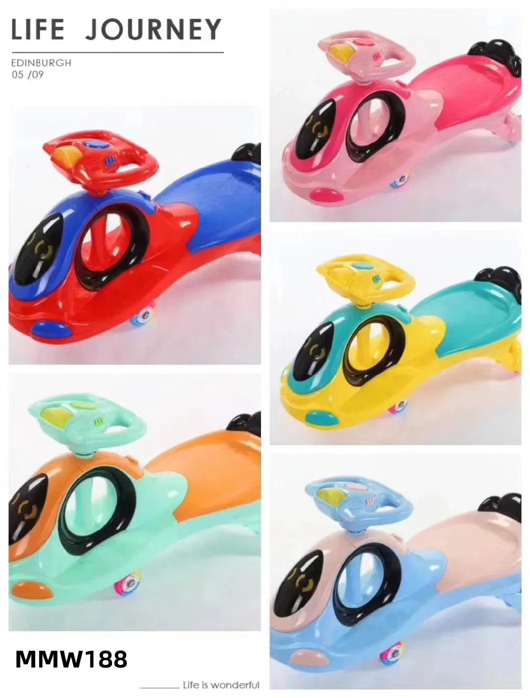 2022 Wholesale Baby Latest Models Magic 360 Rolling Twist Swing Car Swist Car